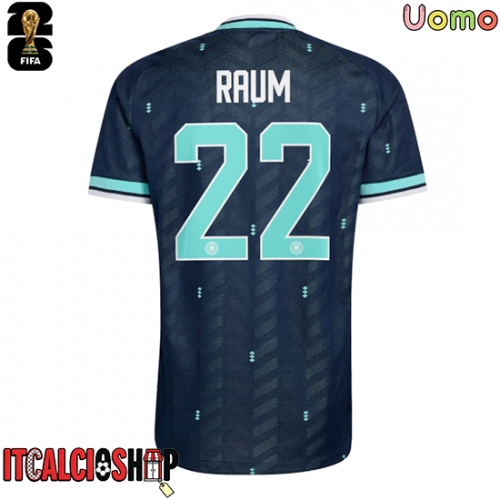 Germania David Raum #22 Seconda Maglia Mondiali 2026 Manica Corta